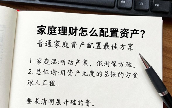 家庭理财怎么配置资产?普通家庭资产配置最佳方案