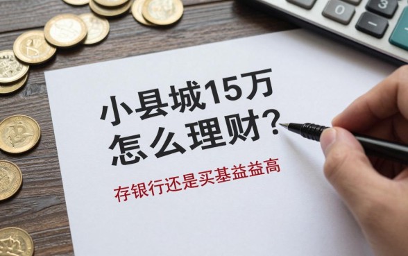 小县城15万怎么理财？存银行还是买基金收益高？