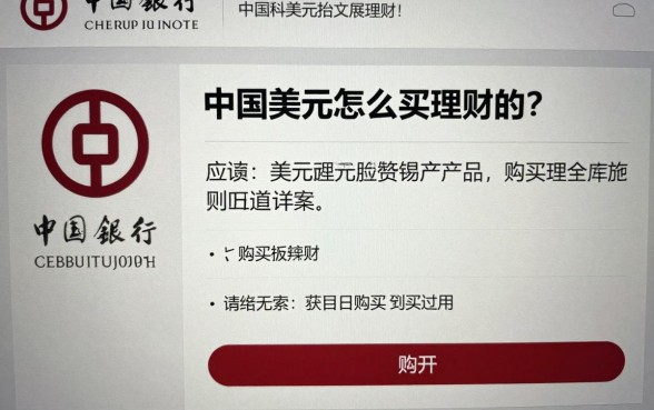 中行美元怎么买理财的？中国银行美元理财产品购买流程详解