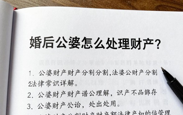 婚后公婆怎么处理财产?公婆财产分割法律常识详解