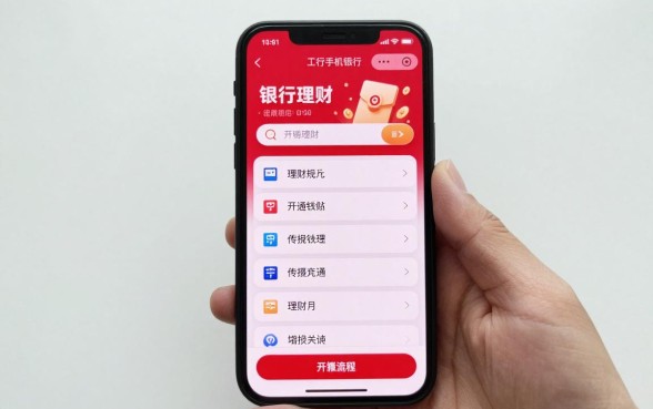 工行开通理财怎么办理?工行手机银行理财开通流程