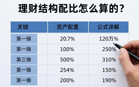 理财结构配比怎么算的？家庭资产配置公式详解