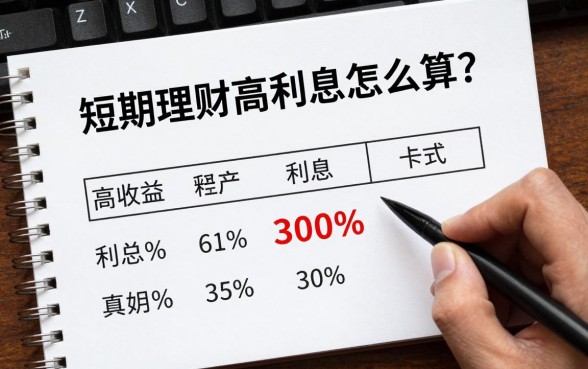 短期理财高利息怎么算？高收益理财产品利息计算公式