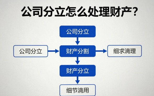 公司分立怎么处理财产?公司分立财产分割流程详解