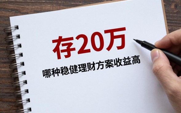 存20万怎么分配理财？哪种稳健理财方案收益高