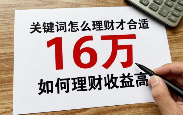 16万怎么理财才合适，手里有16万如何理财收益高？