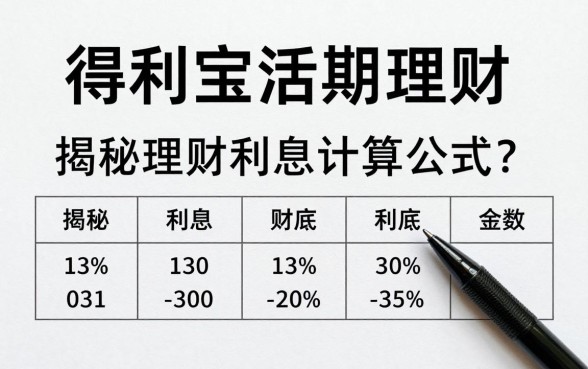 得利宝活期理财怎么算收益?揭秘得利宝利息计算公式