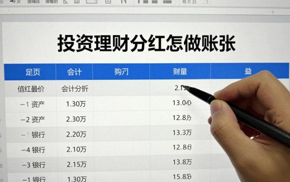 投资理财分红怎么做账?会计分录怎么做