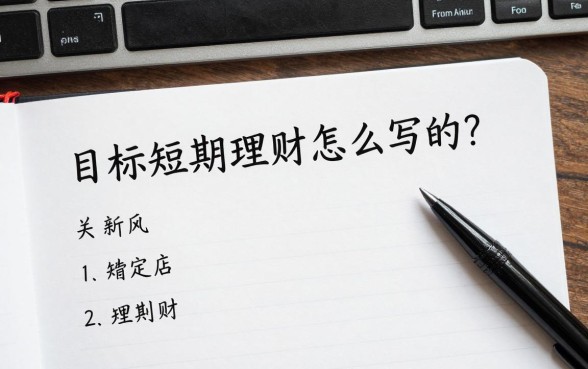 目标短期理财怎么写的?新手如何制定短期理财计划