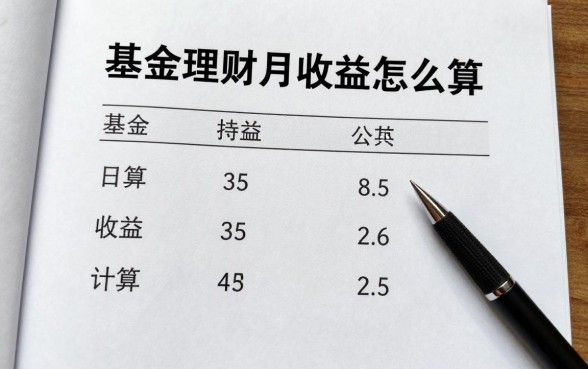 基金理财月收益怎么算,基金持有收益计算公式