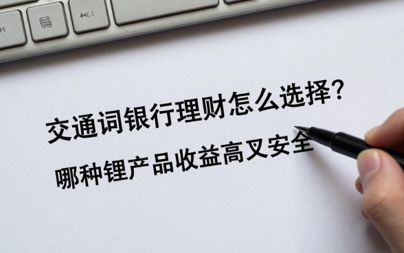 交通银行理财怎么选择?哪种理财产品收益高又安全