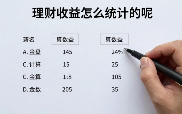 理财收益怎么统计的呢,理财收益计算公式和方法有哪些