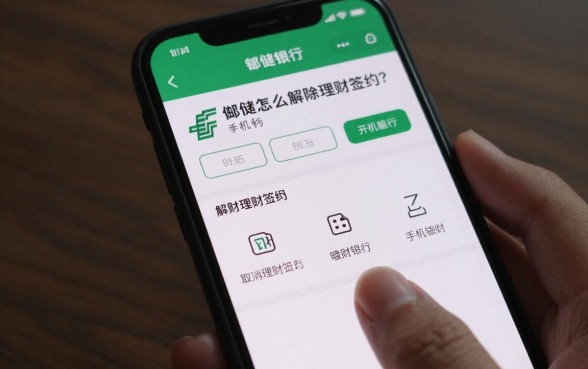 邮储怎么解除理财签约?手机银行取消理财签约流程