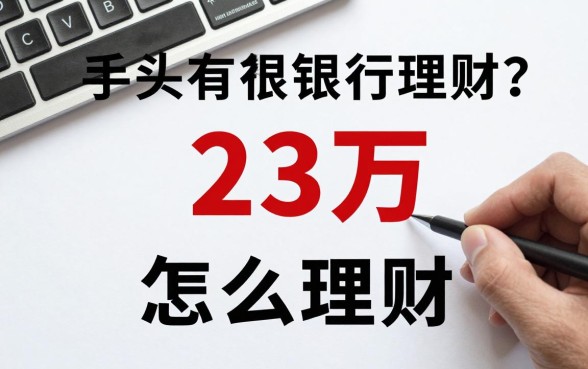 手头有23万怎么理财?23万存银行还是买理财好