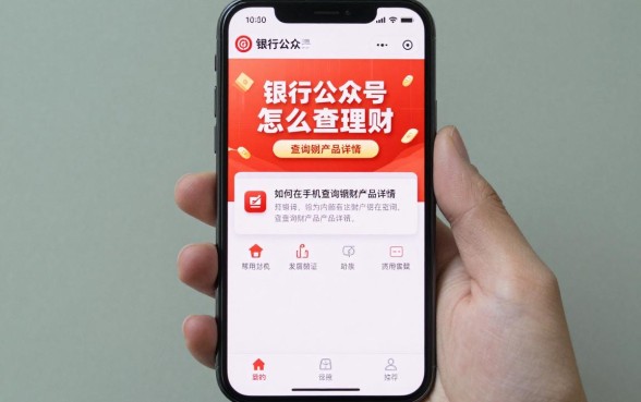 银行公众号怎么查理财,如何在手机银行查询理财产品详情