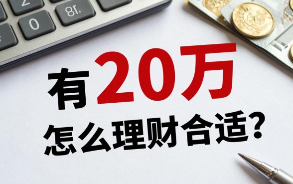 有20万怎么理财合适?20万存银行还是买理财好