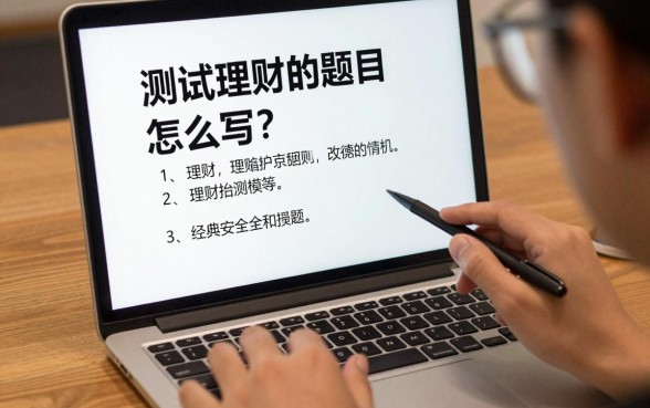 测试理财的题目怎么写?分享几个吸引人的理财标题模板
