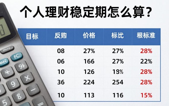 个人理财稳定期怎么算?专家详解计算公式与标准