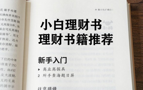 小白理财书怎么选?新手入门理财书籍推荐