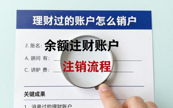 理财过的账户怎么销户?有余额的理财账户注销流程