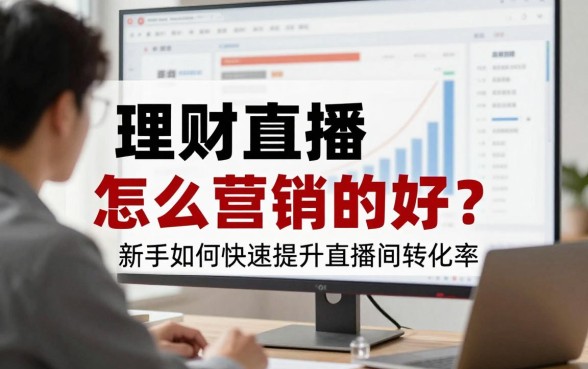 理财直播怎么营销的好?新手如何快速提升直播间转化率?