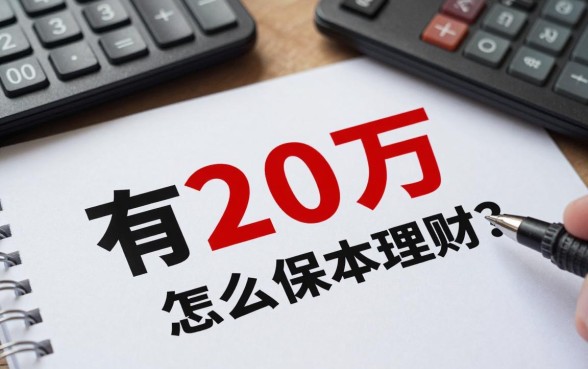 有20万怎么保本理财？安全稳健的理财方式有哪些