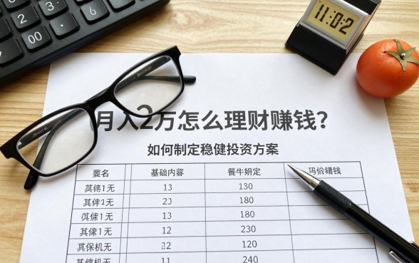 月入2万怎么理财赚钱？如何制定稳健投资方案？