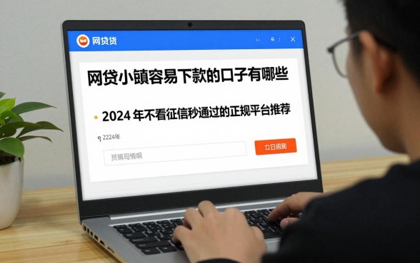 网贷小额容易下款的口子有哪些,2024年不看征信秒通过的正规平台推荐