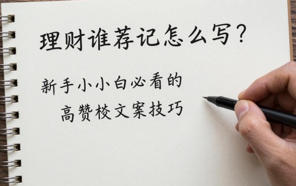 理财笔记推荐语怎么写？新手小白必看的高赞文案技巧