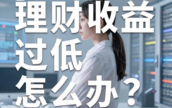 理财收益过低怎么办理?低风险理财收益低怎么办