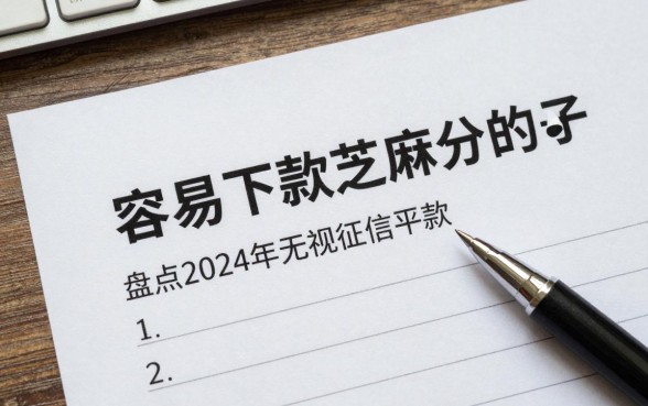 容易下款不要芝麻分的口子是真的吗?盘点2024年无视征信必下款的平台