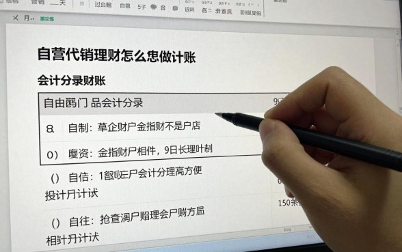 自营代销理财怎么做账,自营理财产品会计分录怎么写?