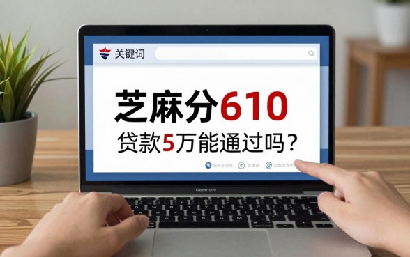 芝麻分610贷款5万能通过吗？哪里可以下款？