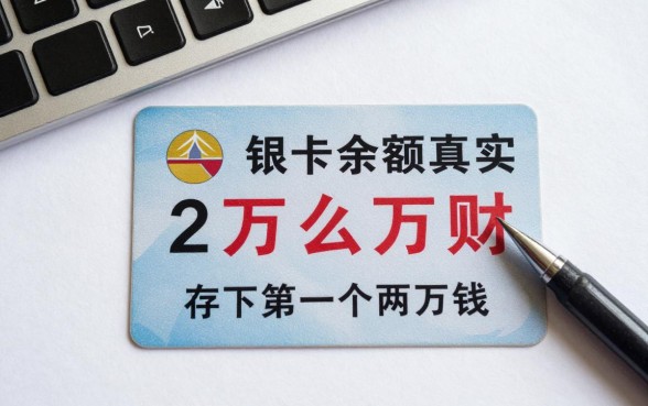 银行卡余额真实2万多怎么理财？普通人如何存下第一个两万块？