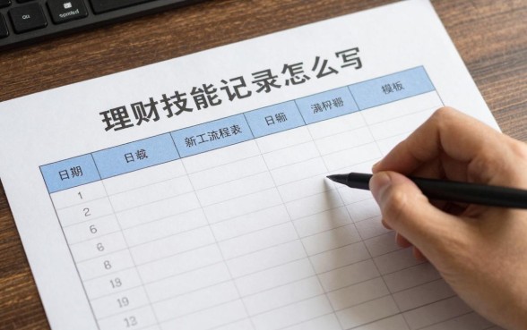 理财技能记录表怎么写?新手理财记账表格模板下载