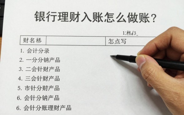 银行理财入账怎么做账?购买理财产品会计分录怎么写?
