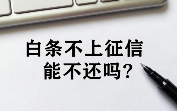 白条不上征信能不还吗？逾期不还会有什么后果