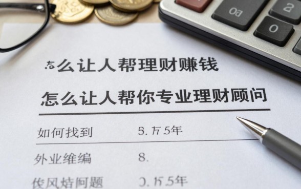 怎么让人帮你理财赚钱，如何找到靠谱的专业理财顾问