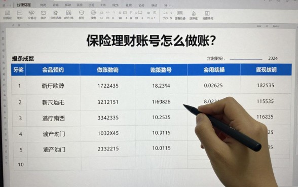 保险理财账号怎么做账？新手会计实操做账流程详解