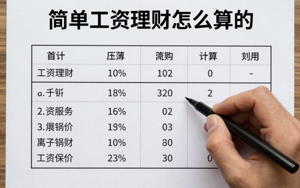 简单工资理财怎么算的，工薪族理财计算方法详解