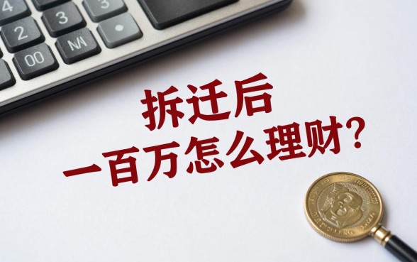 拆迁后一百万怎么理财?拆迁款理财最佳方案