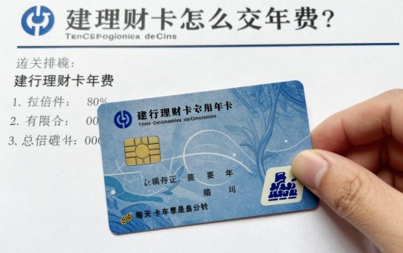 建行理财卡怎么交年费?建行理财卡年费多少钱