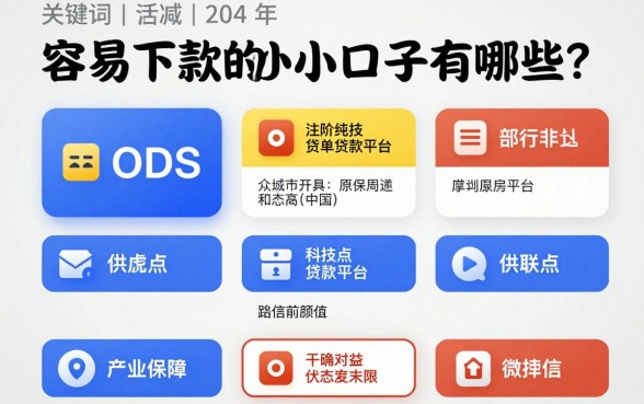 容易下款的小口子有哪些？盘点2024年审核松好通过的贷款平台