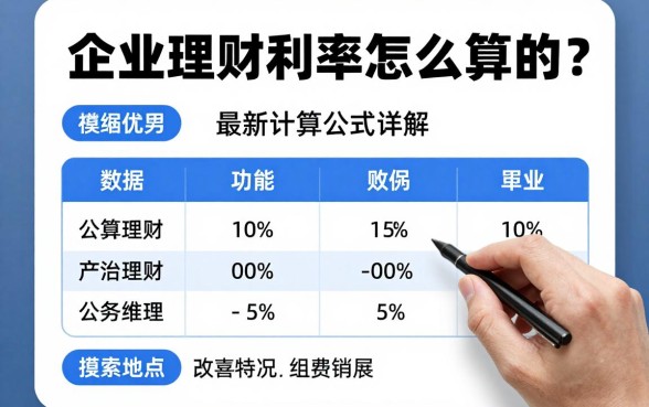 企业理财利率怎么算的?最新计算公式详解