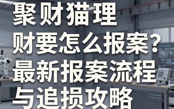 聚财猫理财要怎么报案？最新报案流程与追损攻略