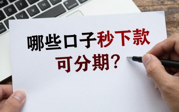 哪些口子秒下款可分期?盘点靠谱分期贷款平台