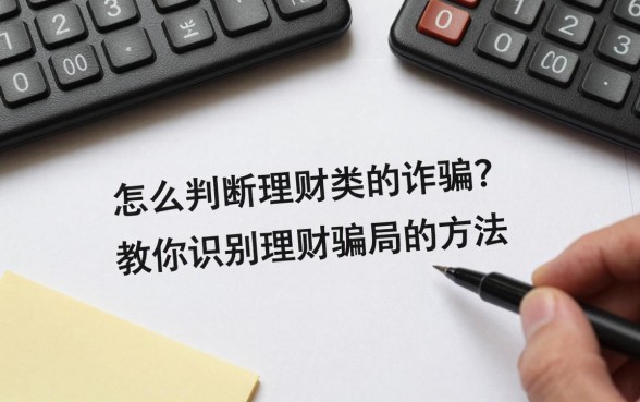 怎么判断理财类的诈骗?教你识别理财骗局的方法