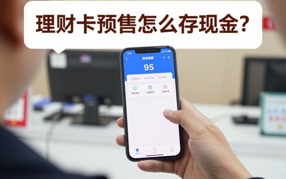 理财卡预售怎么存现金?银行柜台存款操作流程