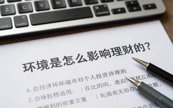 环境是怎么影响理财的?宏观经济环境对个人投资理财有哪些影响?