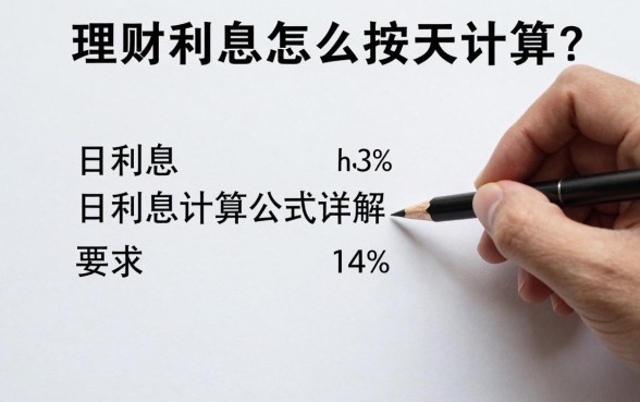 理财利息怎么按天计算？日利息计算公式详解